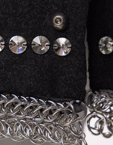 CRYSTAL-EMBROIDERED MINI DRESS