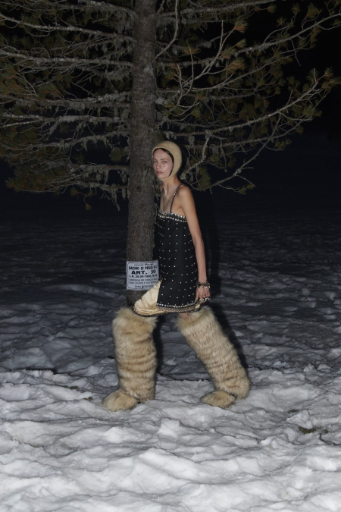 CRYSTAL-EMBROIDERED MINI DRESS