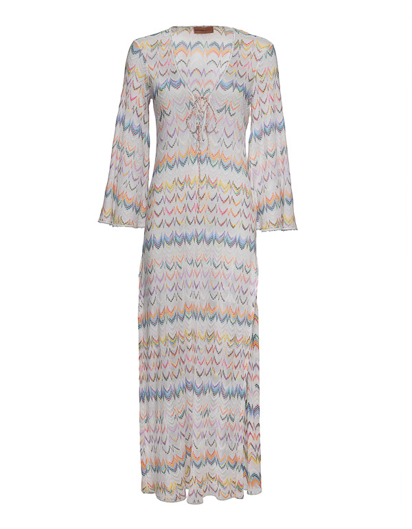MISSONI -Knit Chevron maxi kaftan ress