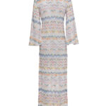 MISSONI -Knit Chevron maxi kaftan ress