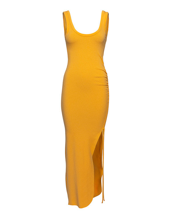 REPLAY RUCHED TANK MIDI DRESS