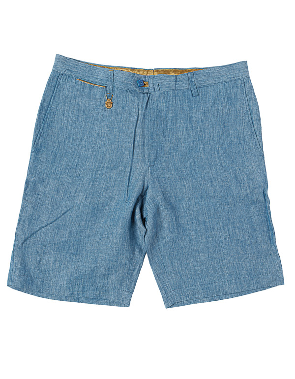 BILLIONAIRE - Blue linen shorts