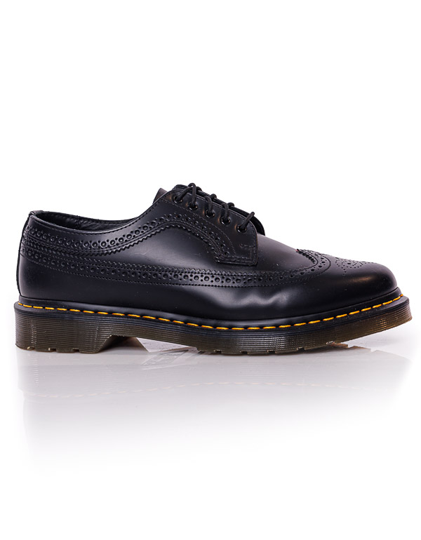 3989 YELLOW STITCH SMOOTH LEATHER BROGUE DERBIES