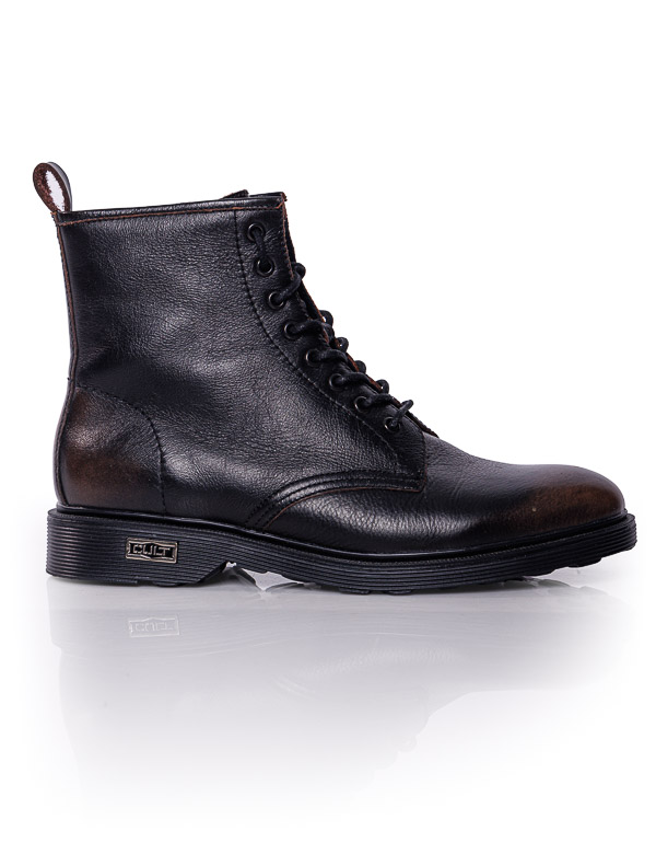 LEATHER ANKLE BOOTS