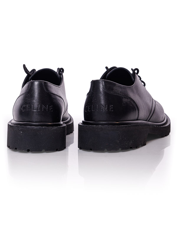 CELINE - Ranger leather derby shoes