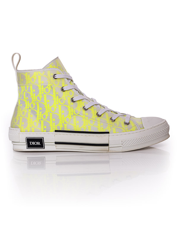 DIOR Yellow B23 high-top sneakers