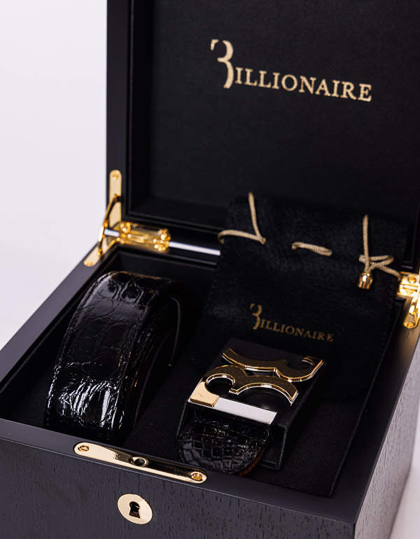BILLIONAIRE - Crocodile leather belt