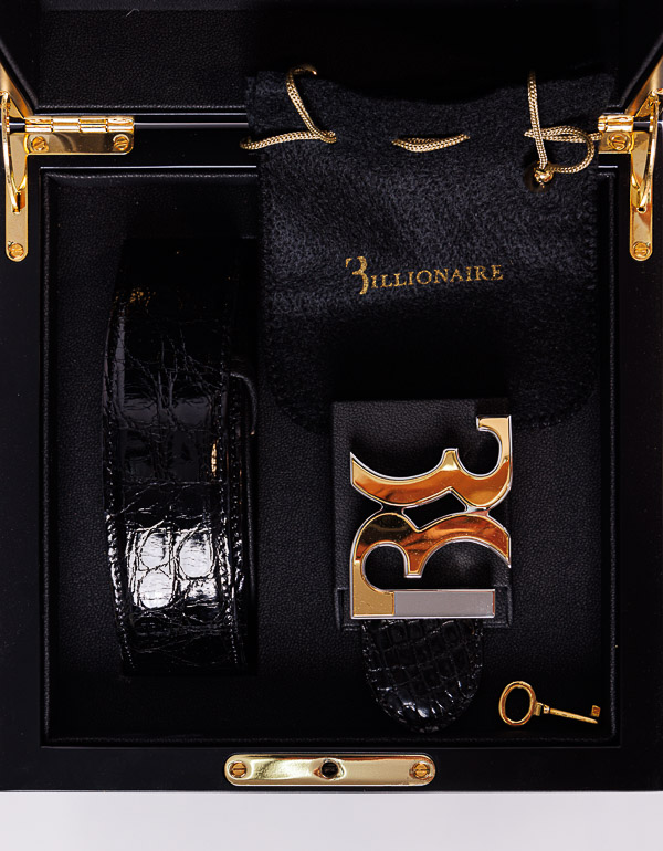 BILLIONAIRE - Crocodile leather belt