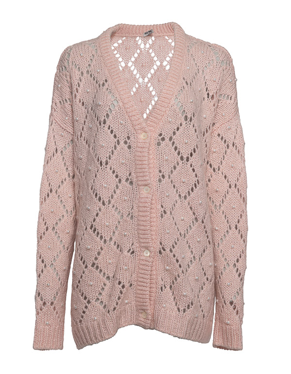 EMBELLISHED PEARL CARDIGAN