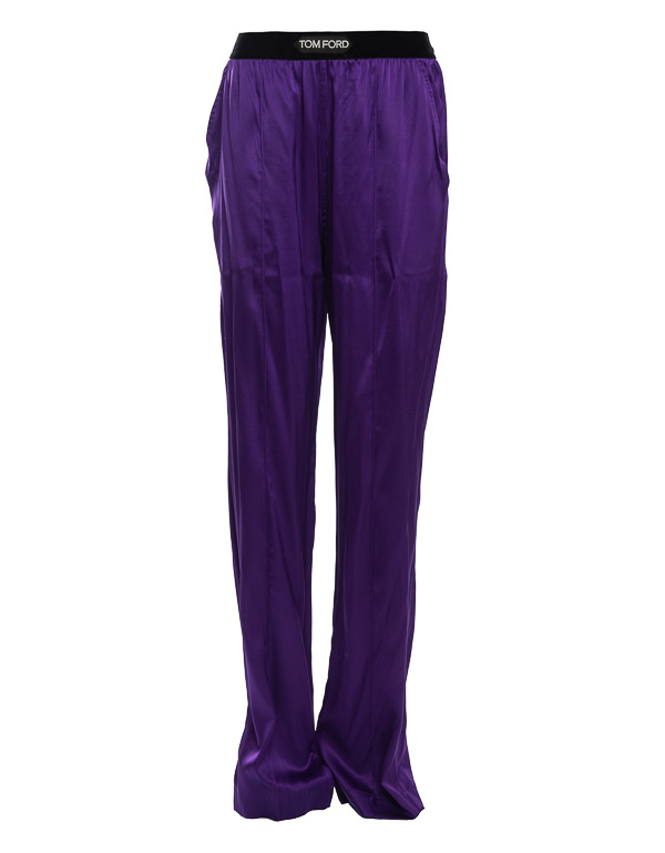 LOGO-WAISTBAND STRAIGTH-LEG PANTS