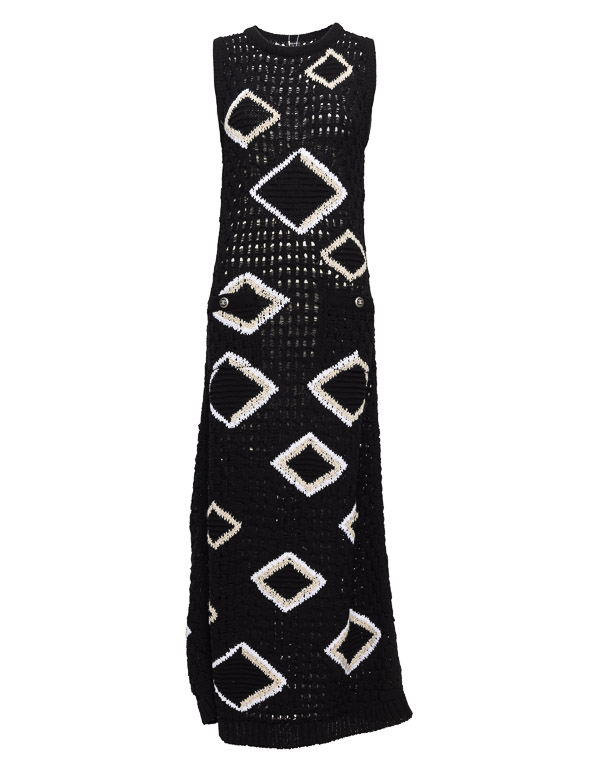 CHANEL MAXI KNITTED DRESS