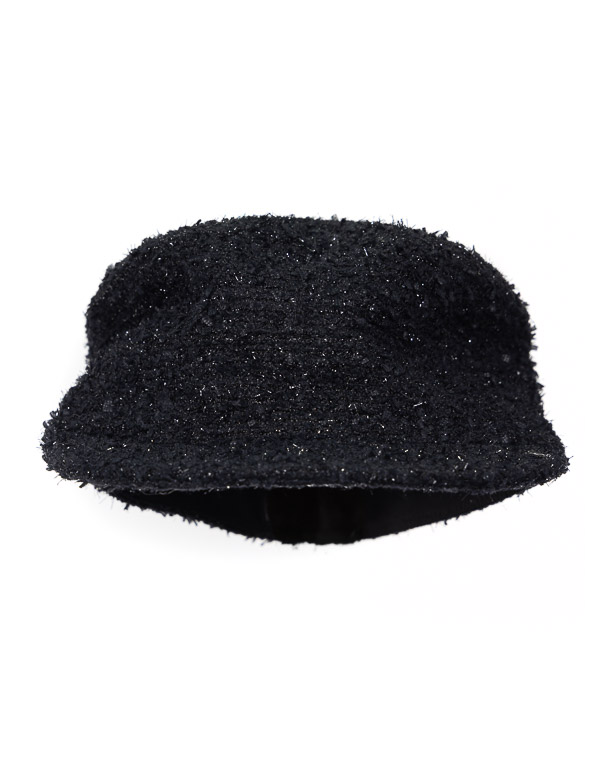 CHANEL METALLIC TWEED "CC" HAT