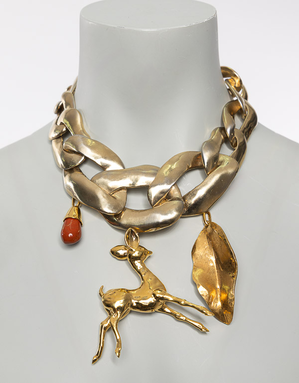 MARNI CHUNKY CHAIN CHARM NECKLACE