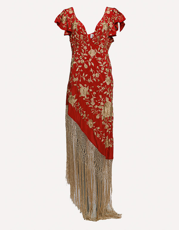 ASSYMETRIC FRINGE DRESS