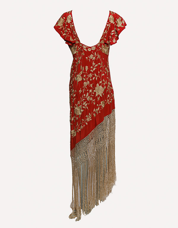 ASSYMETRIC FRINGE DRESS