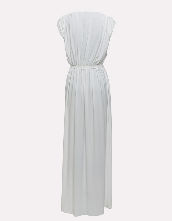 ATHENA BELTED GATHERED DRESS