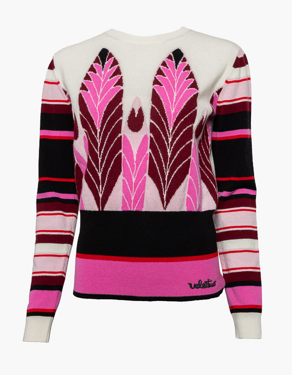 JACQUARD KNIT SWEATER