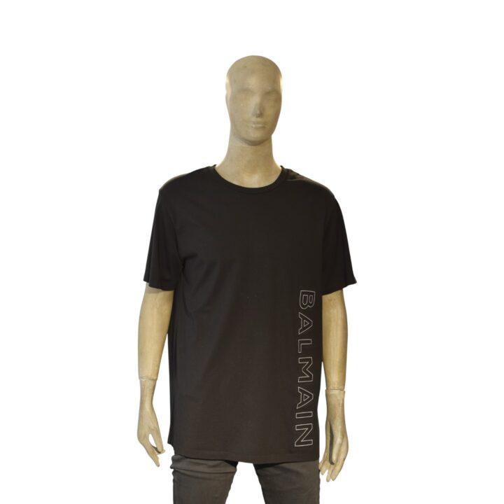 Balmain Paris Black Logo T-Shirt