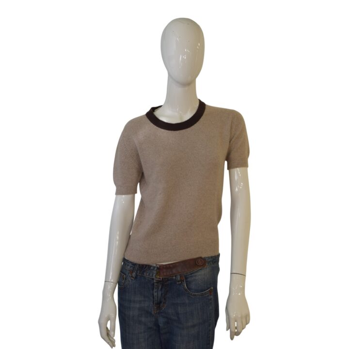 Vintage Short Sleeve Knit Sweater