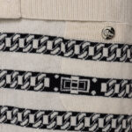 CHAIN-STRIPE SET DRESS + CARDIGAN CHAIN-STRIPE SET DRESS + CARDIGAN