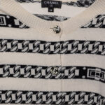 CHAIN-STRIPE SET DRESS + CARDIGAN CHAIN-STRIPE SET DRESS + CARDIGAN