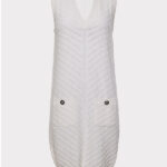 KNITTED CHEVRON PATTERN DRESS