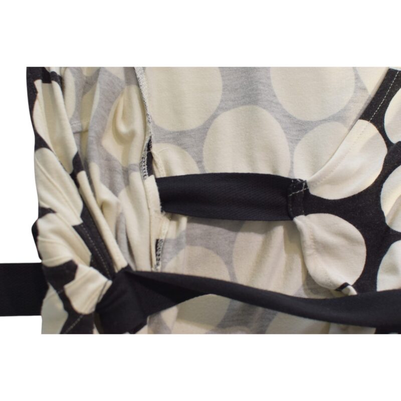 Diane von Furstenberg Polka Dot Wrap Dress Black White Rayon Short sleeves